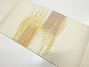 綴れ　霞模様織り出し　袋帯